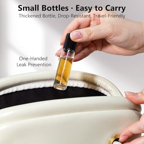 KEYWING 10ml Clear Glass Roller Rottles for Essential Oils, 54 Pack - Image 6