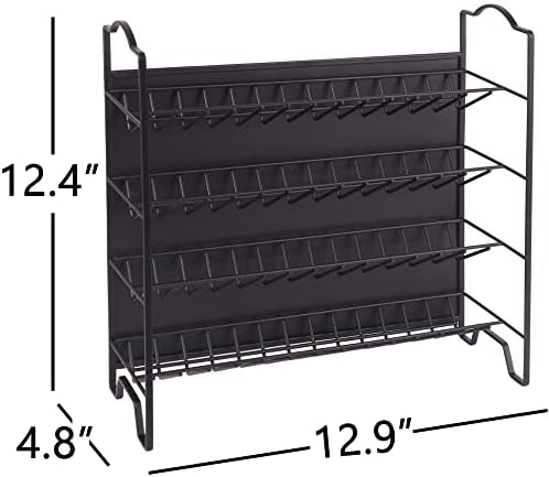 4 Tier Magnetic Spice Rack Organizer with 28 Spice Jars