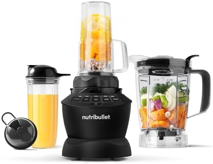 nutribullet® Full-Size Blender Combo, 1200W, Matte Black, NBF50500AK by Unknown