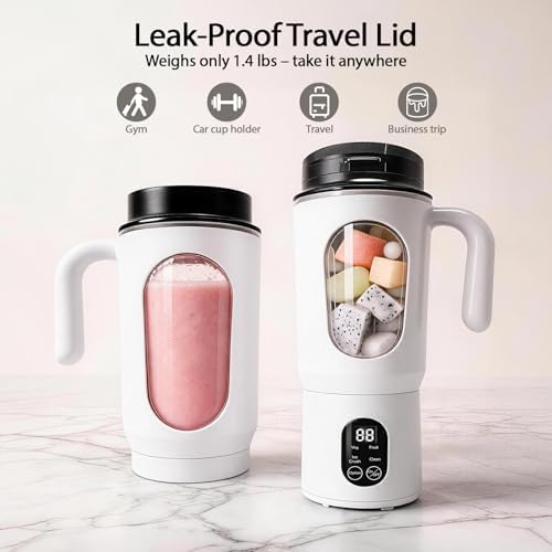 Portable Blender for Smoothies, 580ML USB-C Rechargeable Personal Blender - Image 3