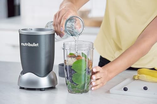 nutribullet Personal Blender, Shakes, Smoothies, Food Prep, and Frozen Blending, 24 Ounces, 700 Peak Watt, Gray - Image 5