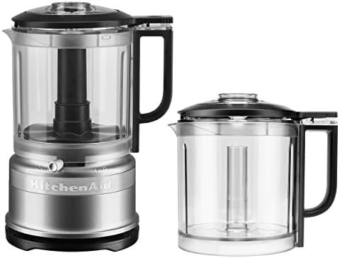 KitchenAid 5 Cup Food Chopper with Extra Work Bowl KFC0516CCU, Contour Silver by Unknown