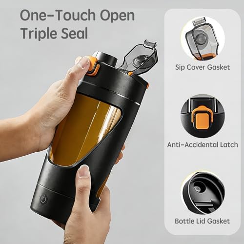 Electric Protein Shaker Bottle, 22oz, 7500RPM, USB-C Rechargeable - Image 3