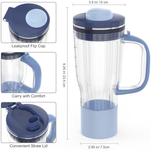 26 oz Personal Smoothie Tumbler Fit for Ninja BlendBOSS/CrushBOSS Blender - Image 2