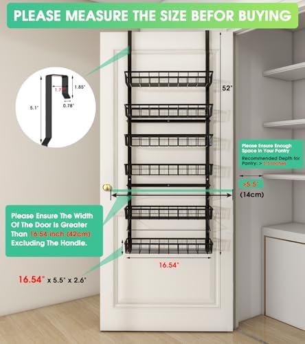 Over The Door Pantry Organizer, Pantry Storage and Organization