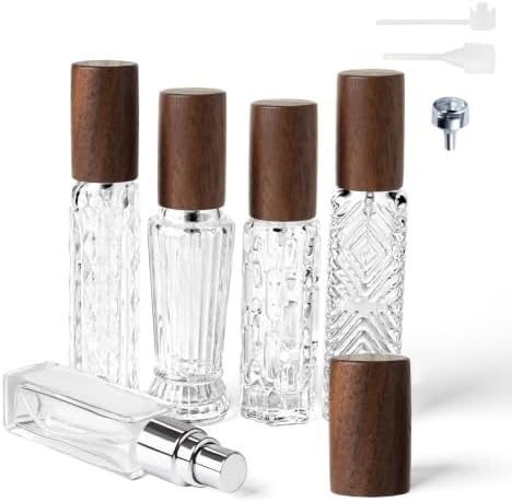 Perfume Bottles, Refillable Spray Bottles (Walnut-10ml,11ml,14ml,15ml,15ml) by Unknown