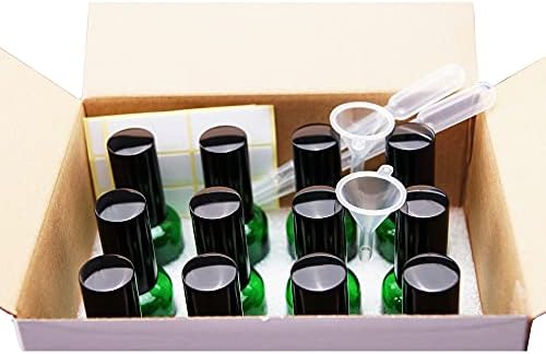 YIZHAO Amber Glass Spray Bottles 2oz, with Small Fine Mist Spray, Metal Cap, Refillable for Essential Oil,Travel,Cleaning,Perfume,Aromatherapy,Makeup – 12 Pcs - Image 6