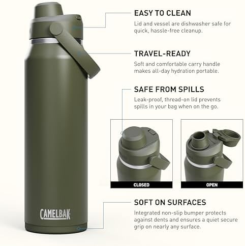 CamelBak Thrive Chug Water Bottle 32oz, Moss