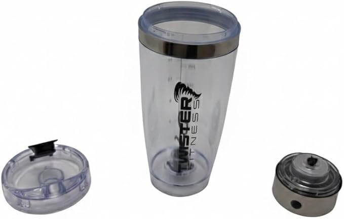 PULSE Electric Shaker Bottle for Protein Shakes – USB Rechargeable Mixer Cup, BPA-Free, for Meal Replacements & Fitness Drinks (Silver, 20 OZ)