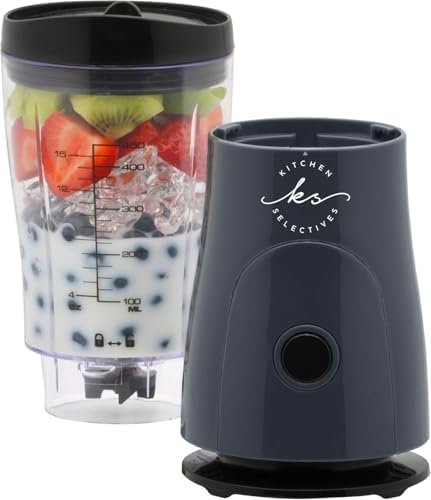 Kitchen Selectives 14-Ounce Mini Blender, Color Series, Dark Gray - Image 4