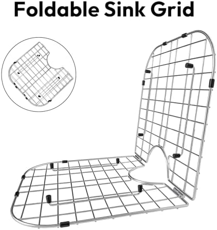 Foldable Sink Protector Grid, 26-1/16"×14-1/16" Sink Bottom Rack