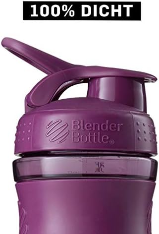 BlenderBottle SportMixer Tritan Grip Shaker Bottle, Plum/Plum, 28-Ounce - Image 4