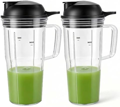 Replacement Blender Combo Easy Twist Extractor Blade with Juicer personal jar 24oz handle cup and to go lid,Compatible with nutribullet Full-Size Blender Combo 1200W:NBF50500/NBF50500IN - Image 7