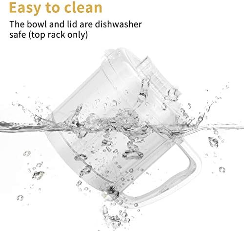 La Reveuse 2 Cup Mini Food Processor, Electric Chopper Small, White - Image 5