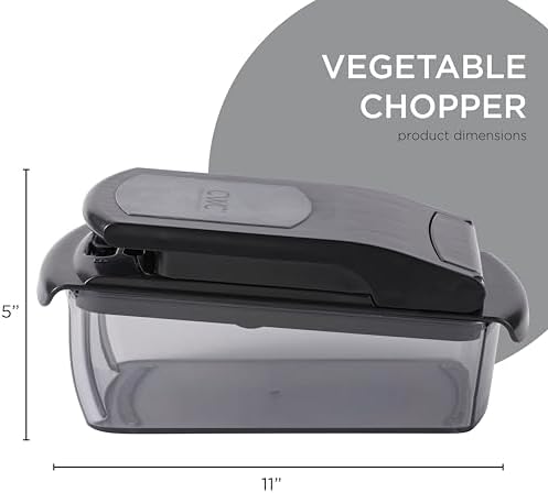Cook with Color Vegetable Chopper - Multifunctional 11 in 1 Vegetable Chopper with Container - Food Chopper to Dice, Chop, Slice, Julienne and Spiralize, Black - Image 6