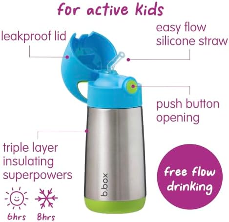 Insulated Water Bottle for Kids, 12 oz Toddler Water Bottle