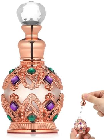 Luxshiny 15ml Glass Perfume Bottle Rose Gold Travel Bottle by Luxshiny