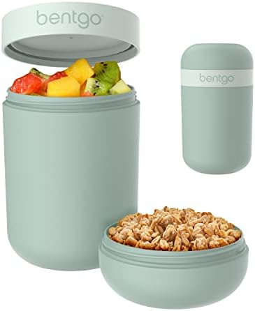 Snack Cup, Leak-Proof Snack Container with Toppings Compartment