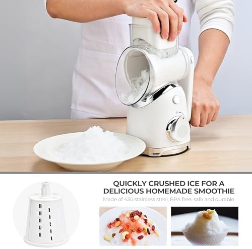 SUSTEAS Rotary Cheese Grater Hand Crank, Kitchen Shredder Vegetable Slicer - Image 5