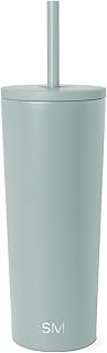 Simple Modern Iced Coffee Tumbler, Insulated | 24oz | Green