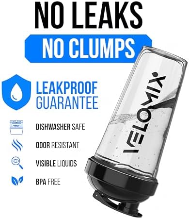 VELOMIX 4 Pack 28oz Protein Shaker Bottle for Protein Mixes, NeoCool - Image 3