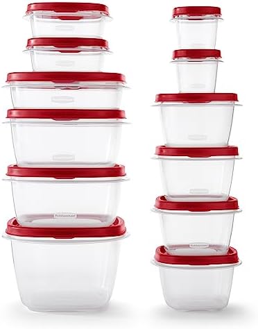 Assorted Food Storage Container Set - Case of: 1; Each Pack Qty: 24; Total Items Qty: 24