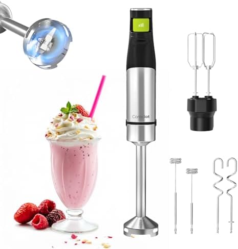 Consciot 4-in-1 Immersion Blender Handheld Max 1100W, Trigger Speed Control by Consciot