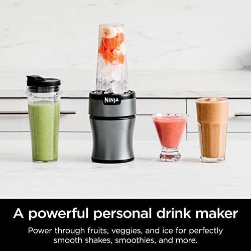 Ninja BN300C, Personal Nutri-Blender With Ice-Crushing Technology, Black/Silver, 700W - Image 3