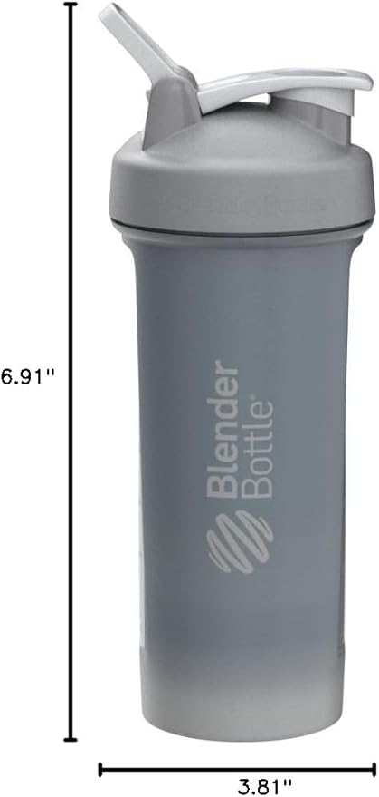 BlenderBottle Classic V2 Shaker Bottle Perfect for Protein Shakes and Pre Workout, 28-Ounce, Pebble Grey