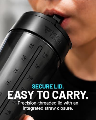 PerfectShaker LUMA 28oz Tritan Protein Shaker Bottle with Straw - Image 6