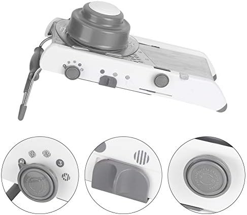 Adjustable Mandoline Slicer, Mandoline Slicer for Kitchen Stainless Steel Vegetable Chopper with 4 Adjustable Blades, Veggie Onion Tomato Slicer Julienne Cutter - Image 5