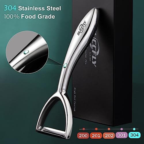 Stainless Steel Vegetable Peeler Set, Premium Veggie Fruit Peeler