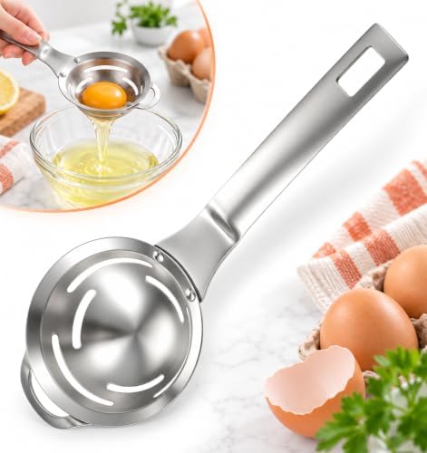 Yolk Separator, 1PCS Egg Separators for Yolk, Stainless Steel 6‑hole - Image 7
