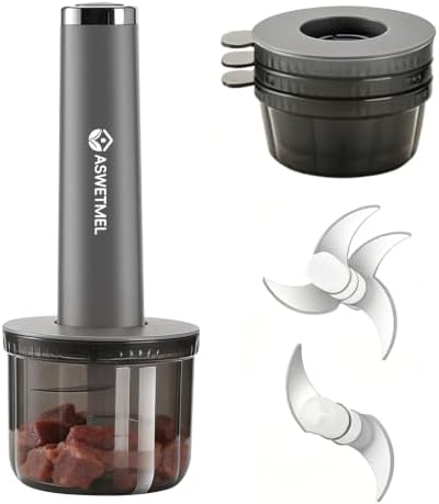 4-Cup Electric Mini Food Processor, Grey by Unknown