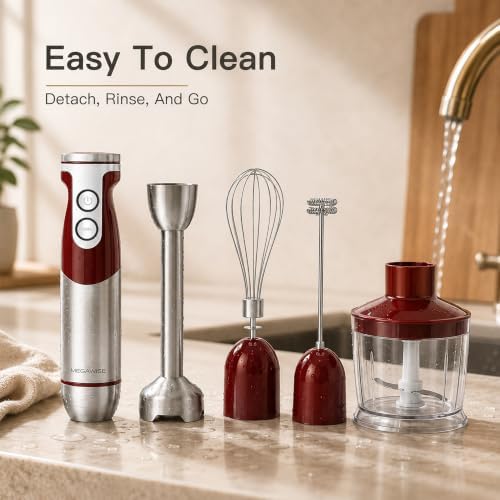 Hand Blender, 1000W Immersion Blender, 5-in-1 Multi-Function