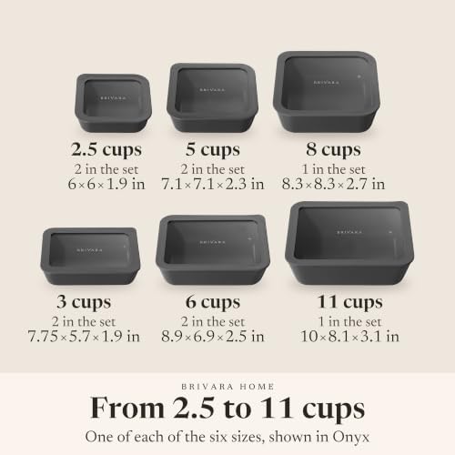 Glass Food Storage Containers with Lids, 20-Piece Set, Onyx