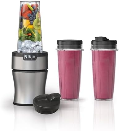 Ninja Nutri-Plus Personal Blender, 900PW, (3) 20oz Cups, Silver, BN301 by Unknown
