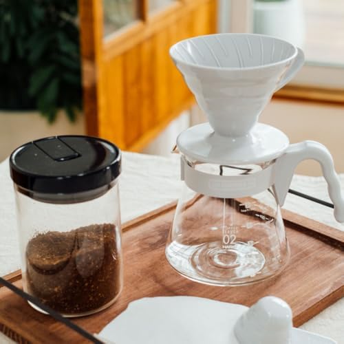 V60 Pour Over Coffee Starter Set, Size 02, Pale Grey