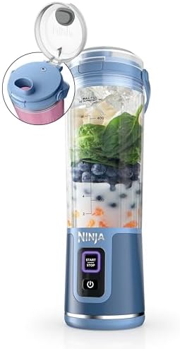 Ninja Blast Portable Blender, Cordless, 18oz Vessel, Denim Blue, BC151ND