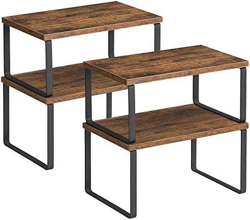 Cabinet Organizer Shelf, Set of 4 Spice Rack, Kitchen Storage