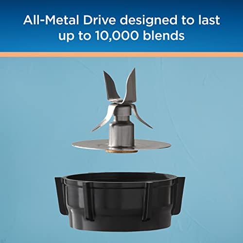 Oster Personal Blender for Shakes, Smoothies, and Single Serve Portable Cups with 2 20-ounce On-the-Go Spill Proof Cups and Lids, BPA-Free & Dishwasher-Safe, Black - Image 4