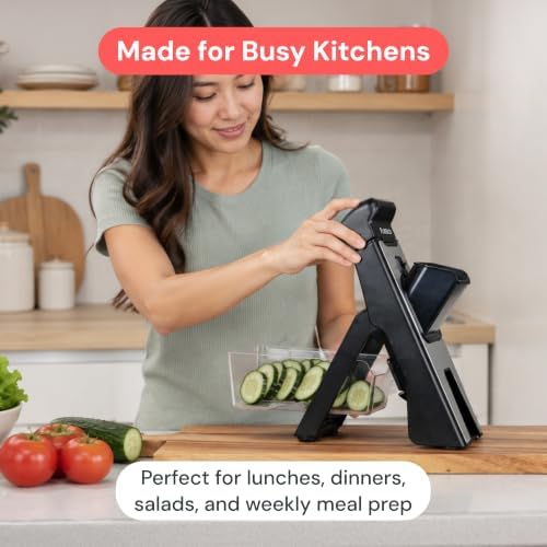 Fullstar Safer Mandoline Slicer for Kitchen Adjustable Veggie & Food Slicer - Image 4