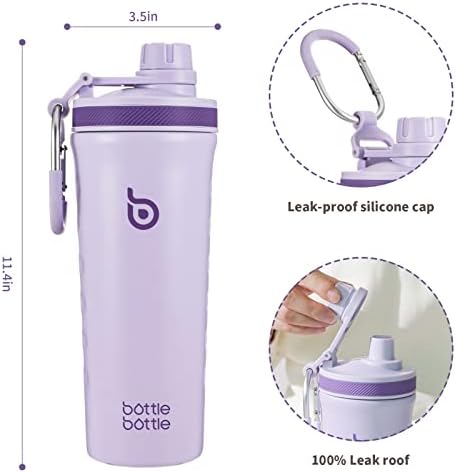 BOTTLE BOTTLE 26 oz Shaker Bottle Protein Shaker Purple - Image 3