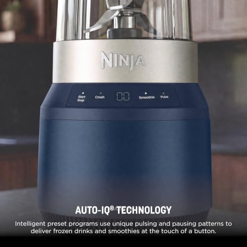 Ninja Nutri Power Blender, 24oz, 110PW, Auto iQ, Blue, BQ401BL - Image 7