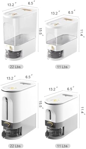 11 Lbs Rice Dispenser, Clear