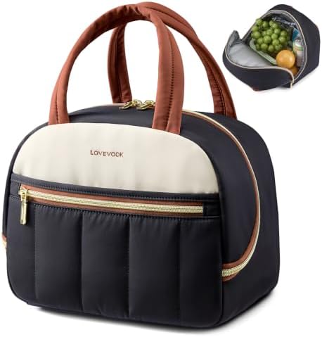 Insulated Lunch Bag for Women Men, Cute Fit and Fresh Lunch Box