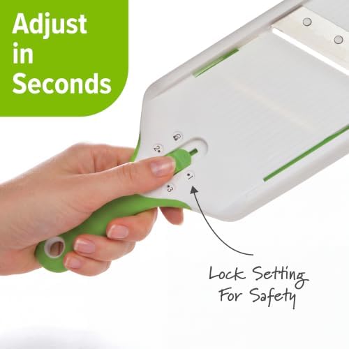 Adjust-A-Slice Mandoline Slicer with Adjustable Thickness