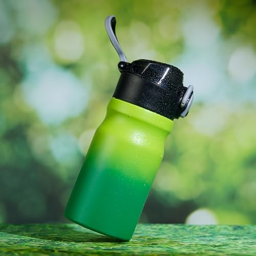 BJPKPK 14 oz Insulated Water Bottle, Straw, Handle, Stainless Steel Flask - Image 5