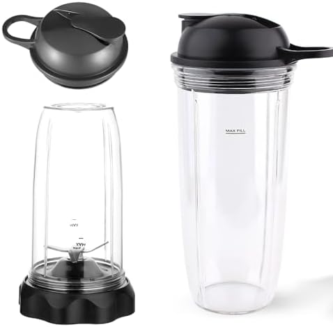 Replacement 32oz cup and 24oz cup with to go lids and Twist Blade Compatible for NutriBullet Select Blender 1200/nutribullet PRO 1000 &Blender Combo not for ZNBF30400Z/ZNBF30500Z - Image 2