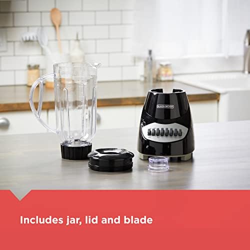 BLACK+DECKER Crush Master Blender, 10-Speeds with Stainless Steel Blades, Black, BL2010BP - Image 4